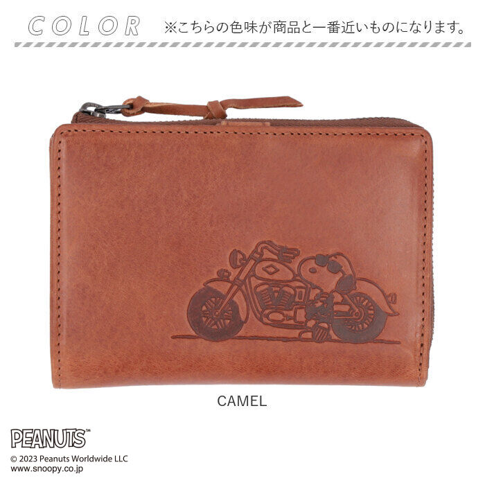 BACKYARD FAMILY「スヌーピー 財布 本革 二つ折い財布 通販 SNOOPY サイフ さいふ PEANUTS」|財布|