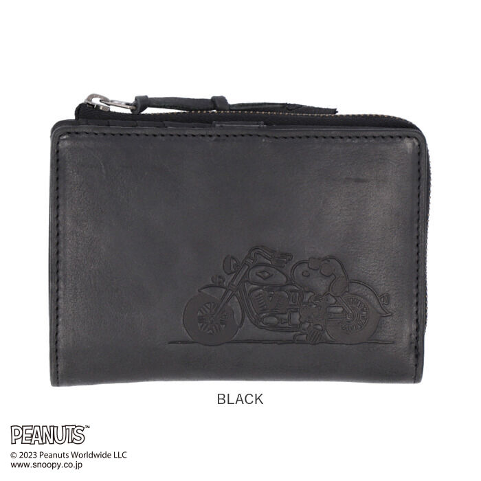BACKYARD FAMILY「スヌーピー 財布 本革 二つ折い財布 通販 SNOOPY サイフ さいふ PEANUTS」|財布|