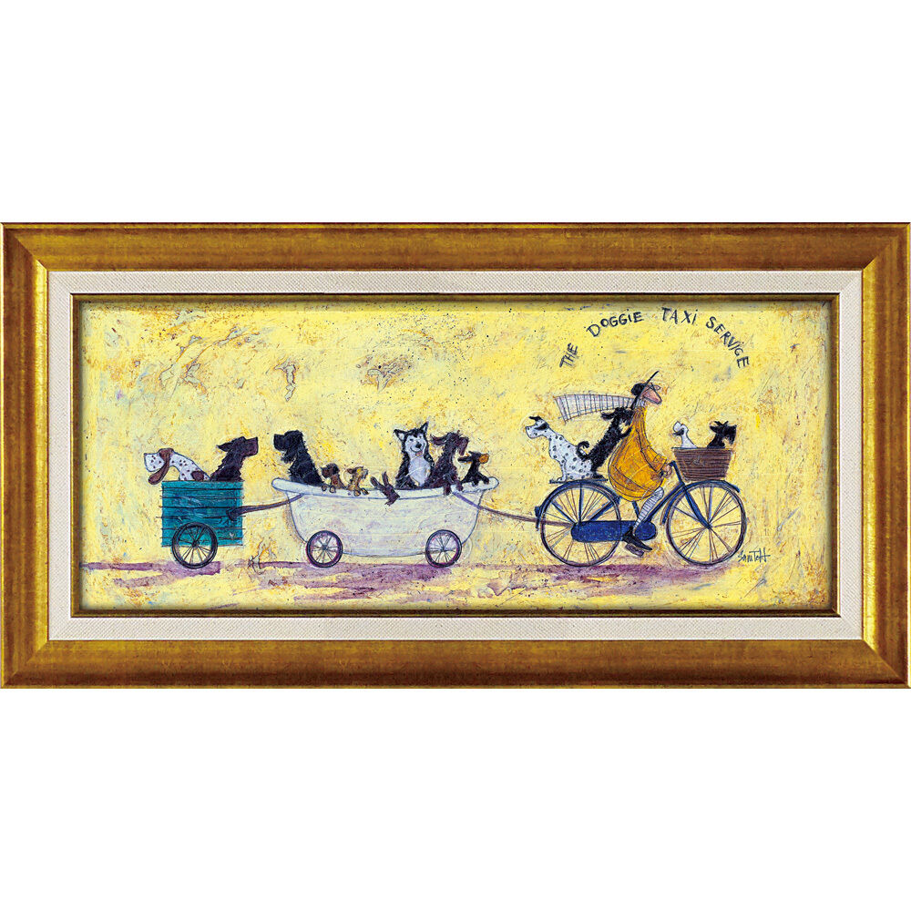 BACKYARD FAMILY「サムトフト 絵画 通販 約 32cm &times; 62cm Sam toft アートフレーム おしゃれ」|その他|イエロー1