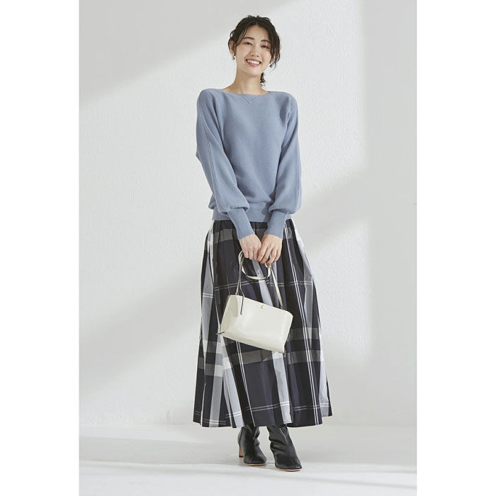 BACKYARD FAMILY「ニット レディース 長袖 通販 セーター トップス ボートネック ドルマンスリーブ きれいめ」|ニット・セーター|