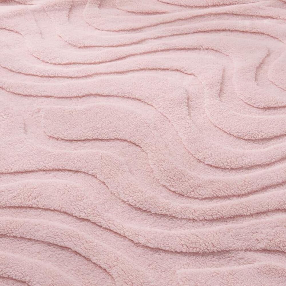 BACKYARD FAMILY「毛布 厚手 シングル もこもこ 通販 膝掛け ブランケット 膝掛 ひざ掛け ひざかけ ハーフケット」|ブランケット|ピンク1
