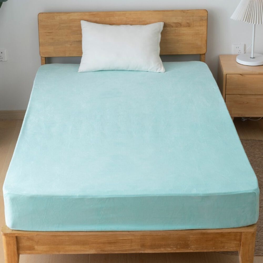 BACKYARD FAMILY「シーツ ボックスシーツ ダブル 通販 ベッドシーツ ベッドカバー カバー 起毛 厚手 のびのび」|ブランケット|グリーン1