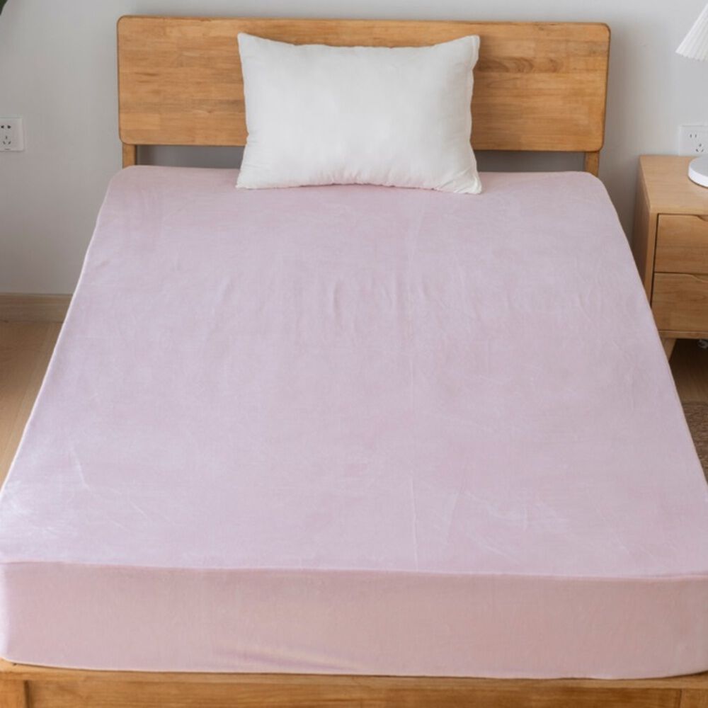 BACKYARD FAMILY「シーツ ボックスシーツ ダブル 通販 ベッドシーツ ベッドカバー カバー 起毛 厚手 のびのび」|ブランケット|ピンク1