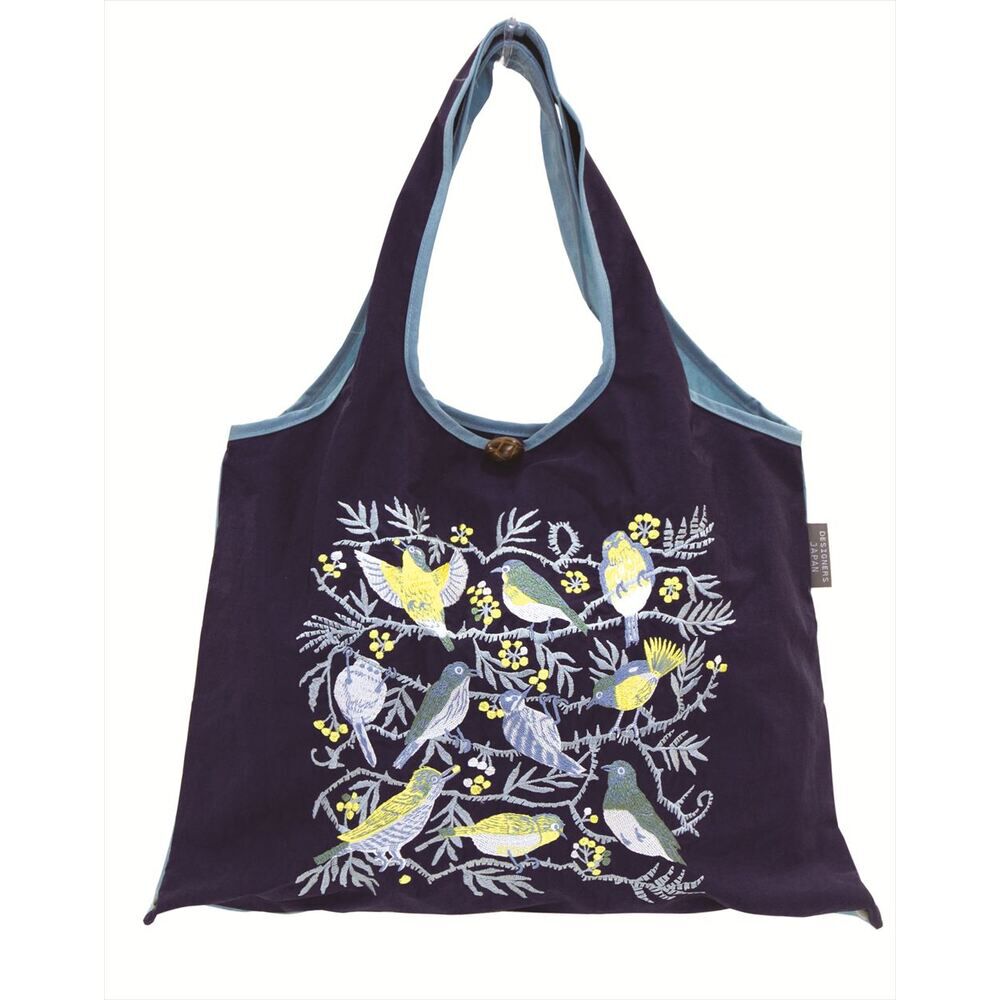 BACKYARD FAMILY「デザイナーズジャパン エコバッグ 通販 エコバック おしゃれ 折りたたみ コンパクト マチ広 A4」|トートバッグ|ブルー1