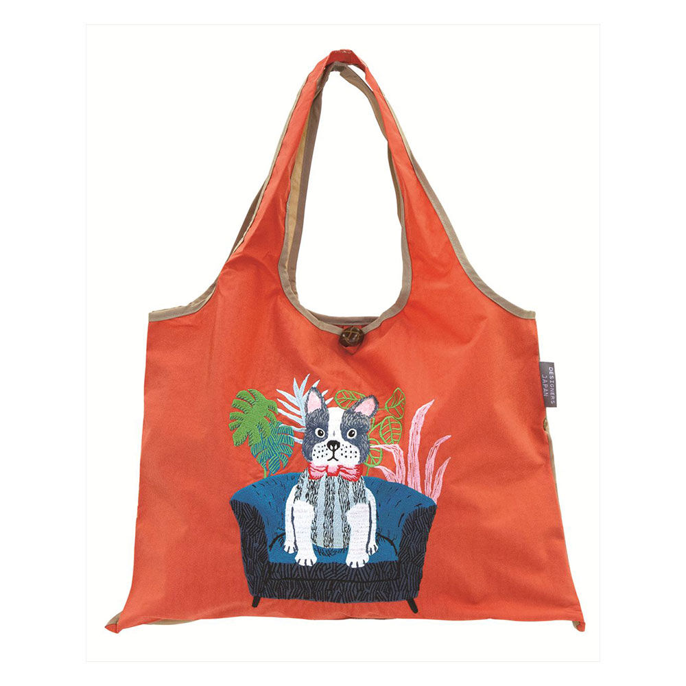 BACKYARD FAMILY「デザイナーズジャパン エコバッグ 通販 エコバック おしゃれ 折りたたみ コンパクト マチ広 A4」|トートバッグ|ブルー2