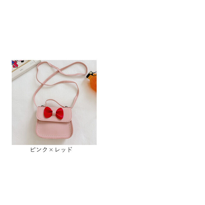 BACKYARD FAMILY「キッズ ポシェット 女の子 好評 ミニバッグ シュルダーバッグ ミニバック リボン りぼん」|ショルダー・メッセンジャー|