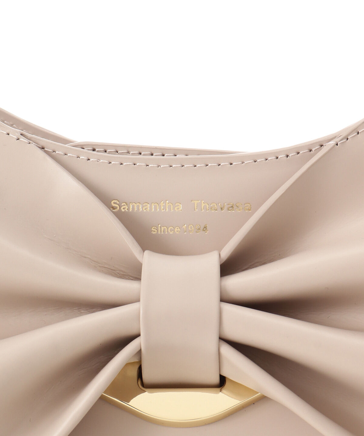 Samantha Thavasa「ドレープリボンレザートートバッグ」|トートバッグ|