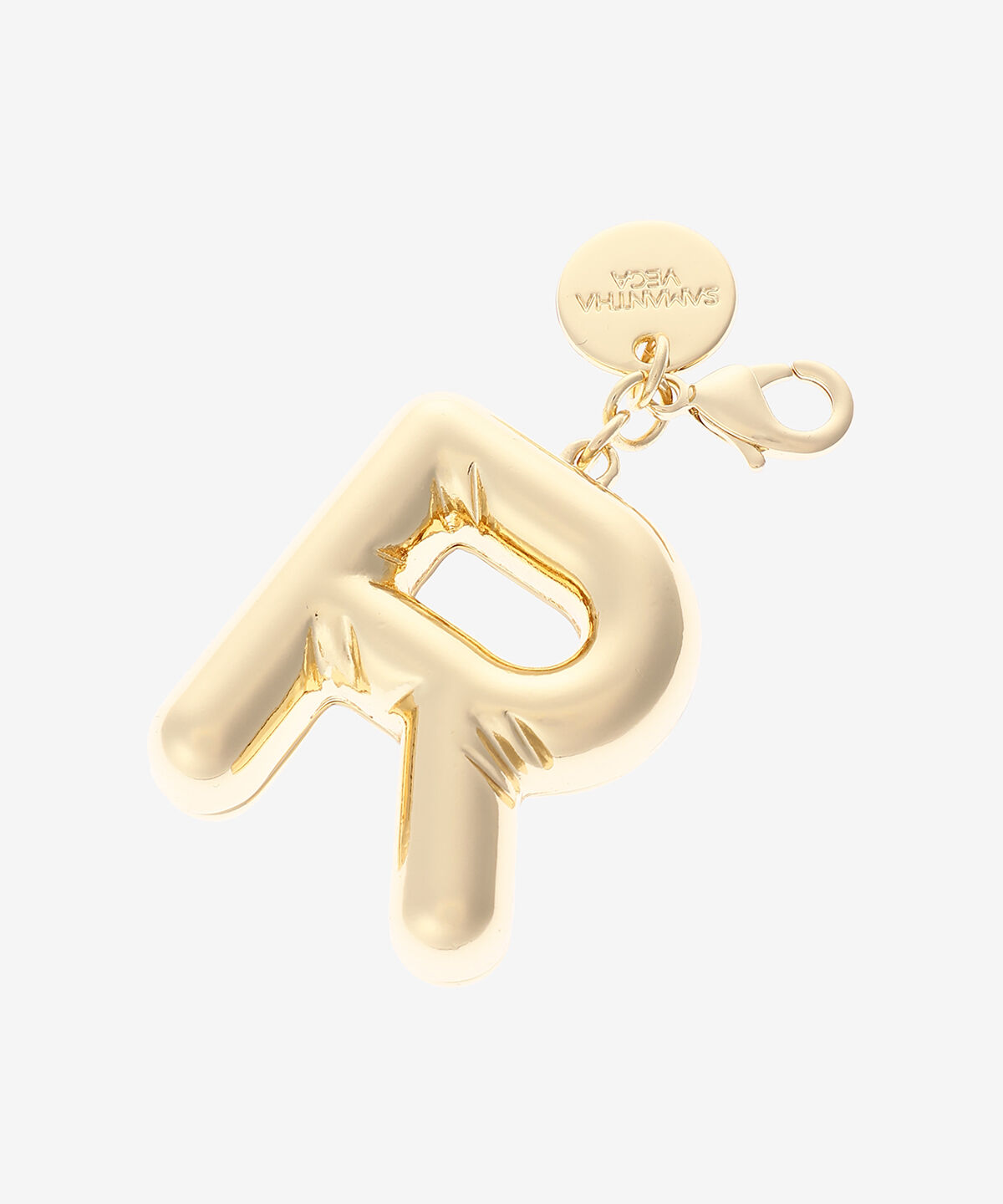 Samantha Vega「バルーンイニシャルファスナーチャーム（R）」|チャーム・キーホルダー|ゴールド