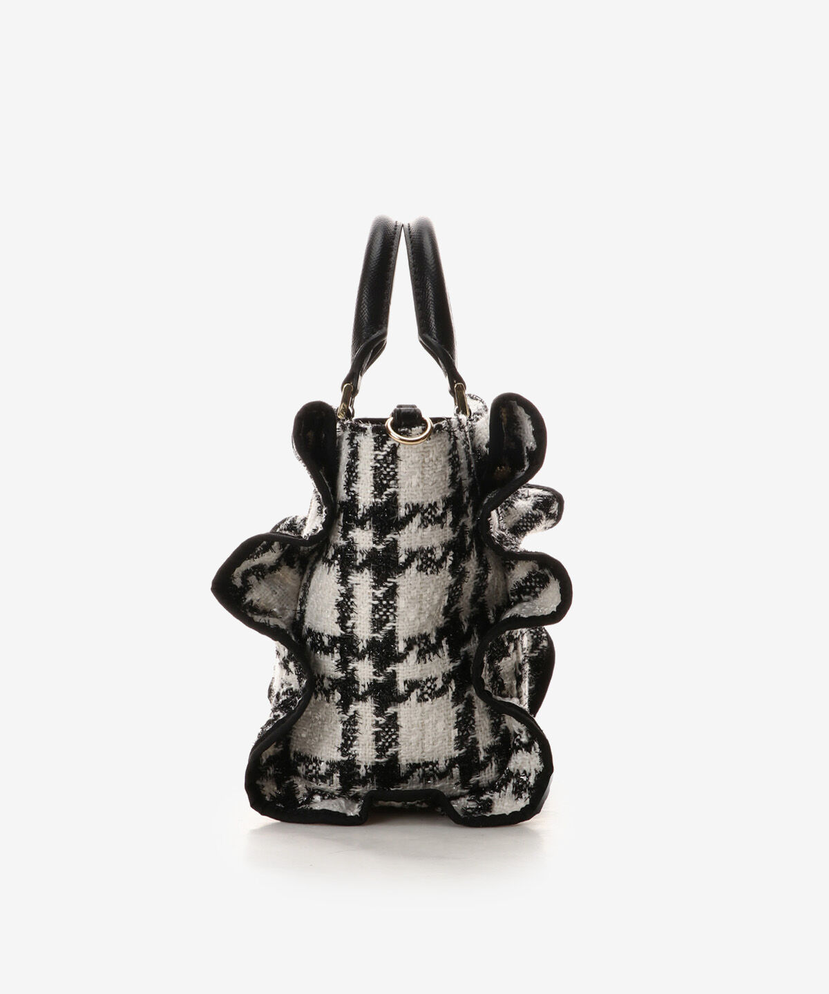 Samantha Vega「ツイードフリルハンドバッグ（小）」|ハンドバッグ|