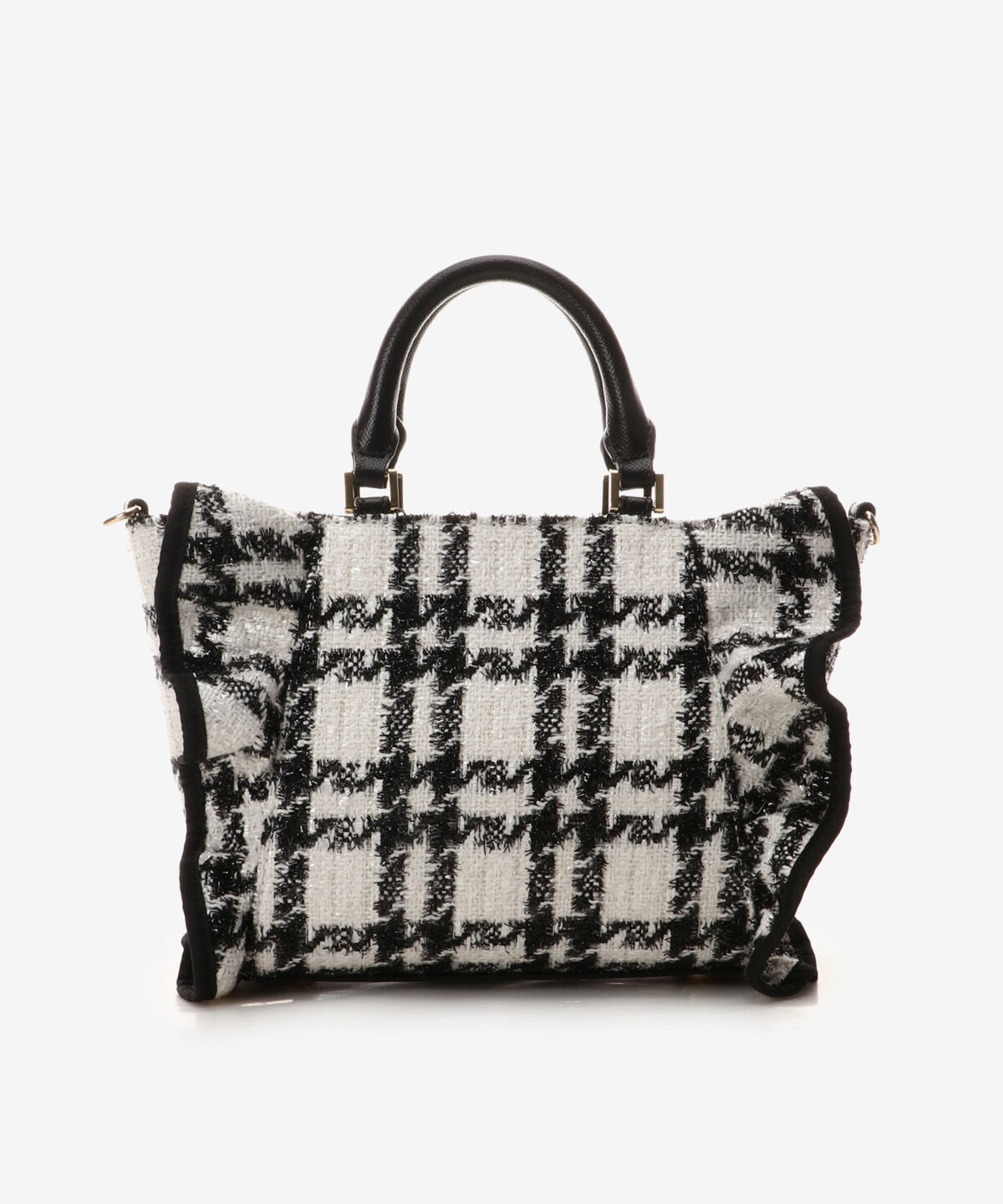 Samantha Vega「ツイードフリルハンドバッグ（小）」|ハンドバッグ|