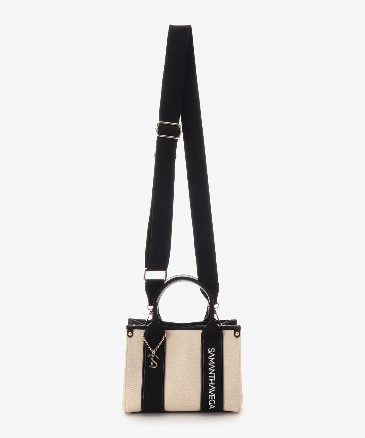 Samantha Vega「ロゴテープキャンバスショルダーバッグ（ミニ）」|ショルダー・メッセンジャー|