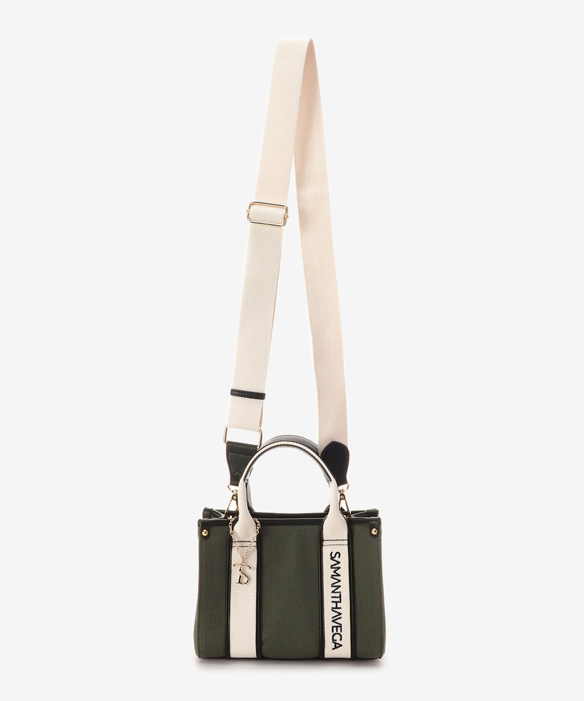 Samantha Vega「ロゴテープキャンバスショルダーバッグ（ミニ）」|ショルダー・メッセンジャー|