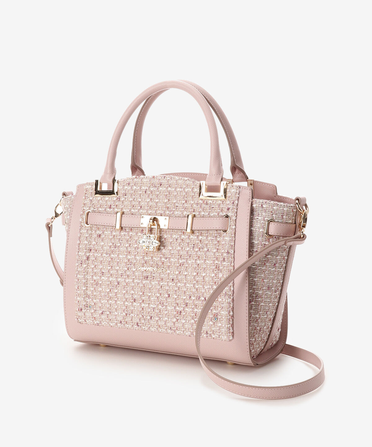 Samantha Vega「ツイードベルトビジューハンドバッグ」|ハンドバッグ|