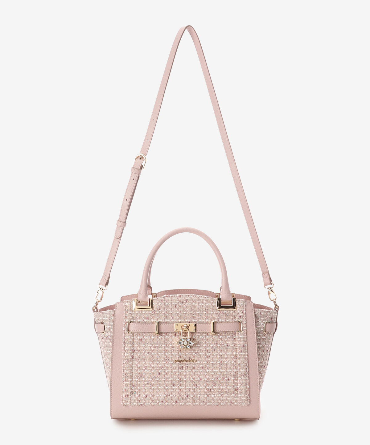 Samantha Vega「ツイードベルトビジューハンドバッグ」|ハンドバッグ|