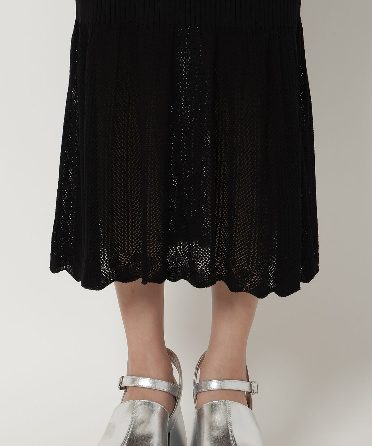 REDYAZEL「レースヘムニットワンピース」|ワンピース|