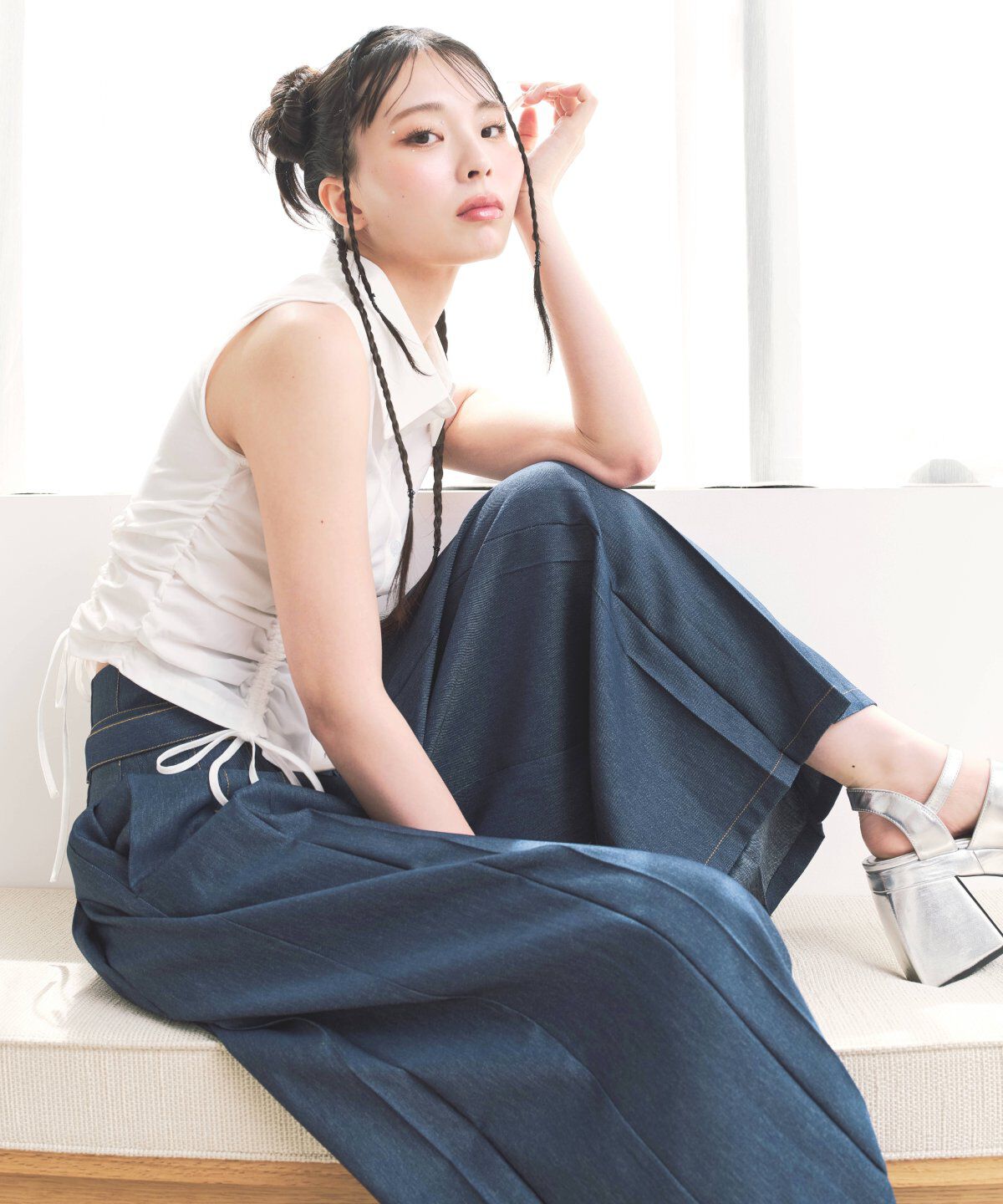 REDYAZEL「デニムライクワイドパンツ」|その他|