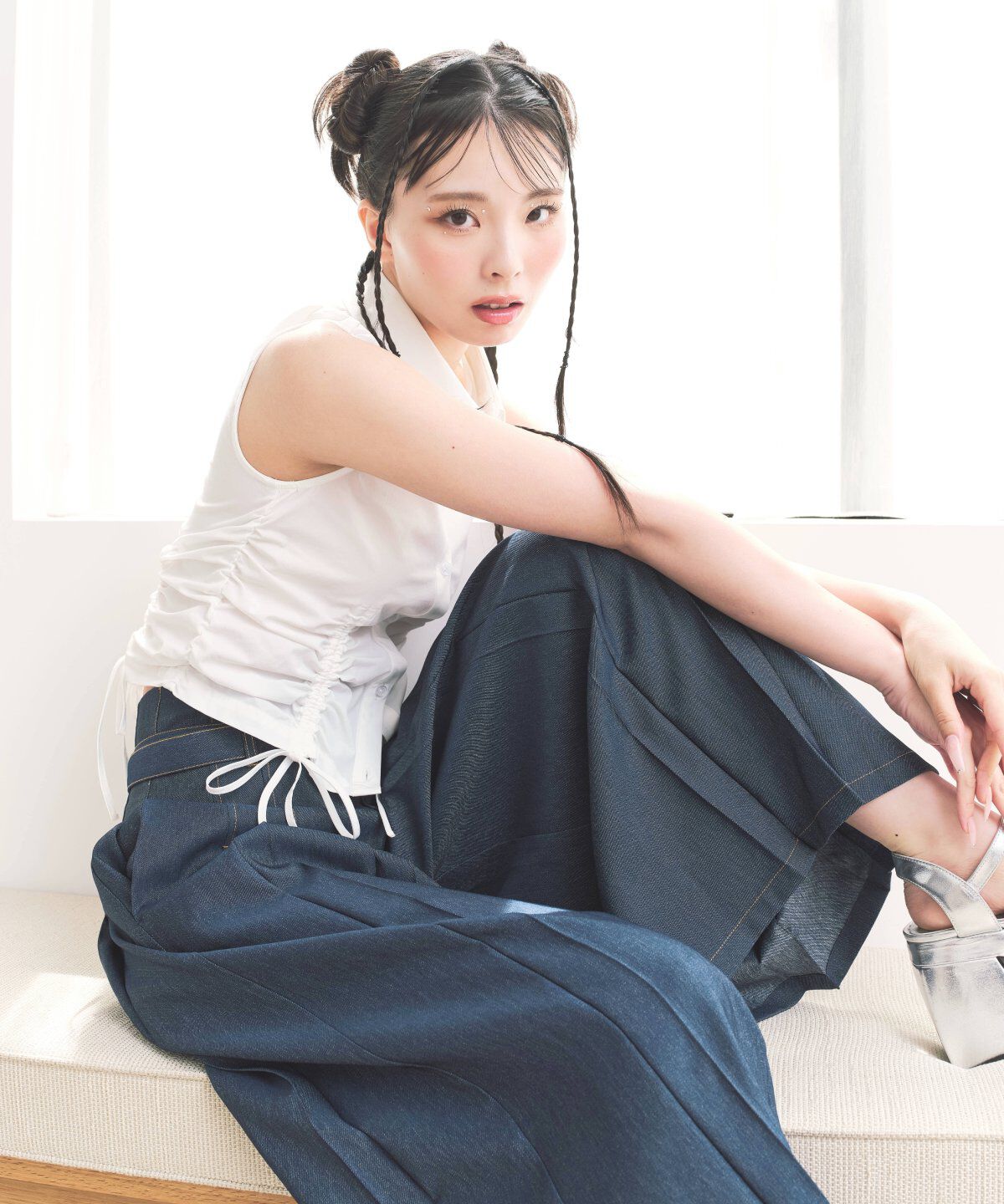 REDYAZEL「デニムライクワイドパンツ」|その他|