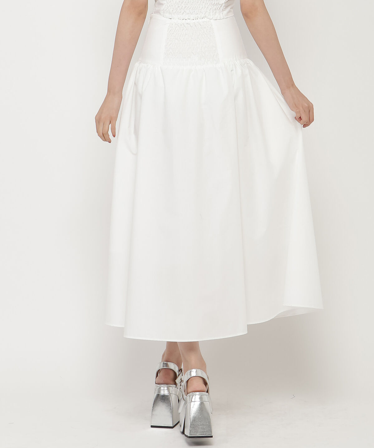 REDYAZEL「ロースイッチングフレアスカート」|フレア|