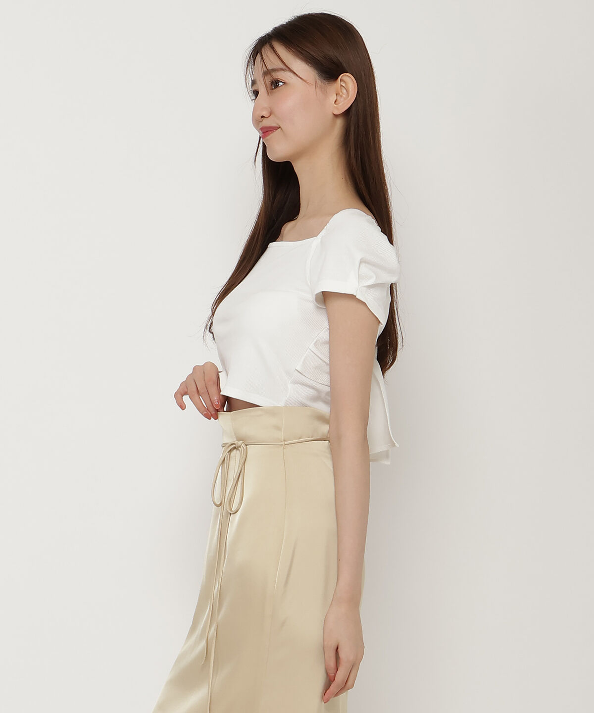 REDYAZEL「ノットリボンカットトップス」|Tシャツ・カットソー|