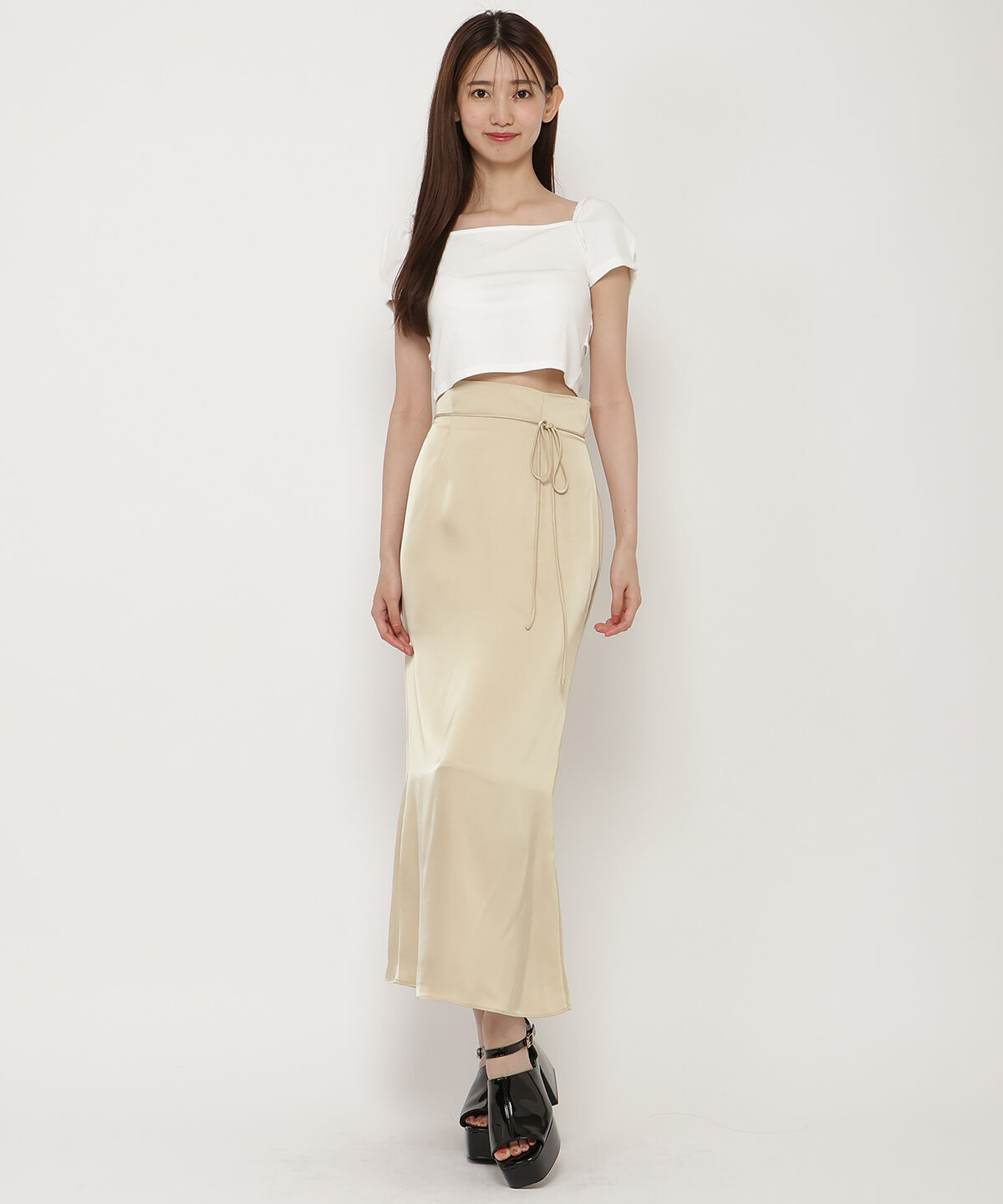 REDYAZEL「ノットリボンカットトップス」|Tシャツ・カットソー|