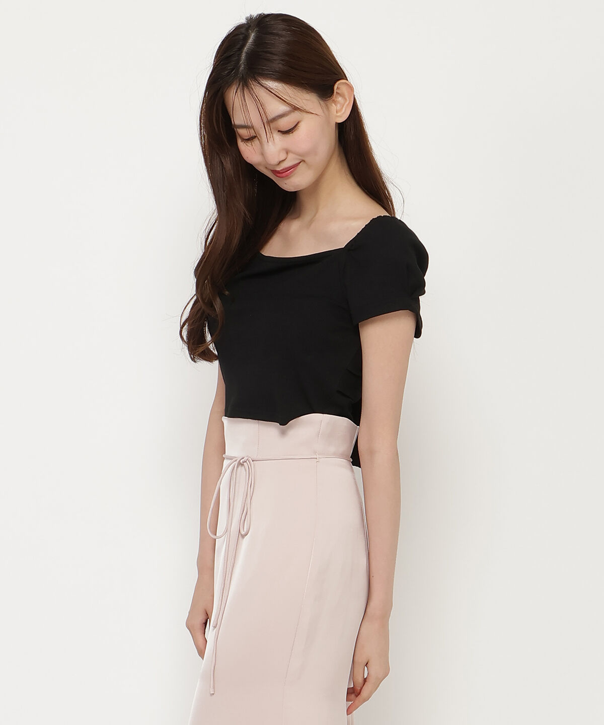 REDYAZEL「ノットリボンカットトップス」|Tシャツ・カットソー|