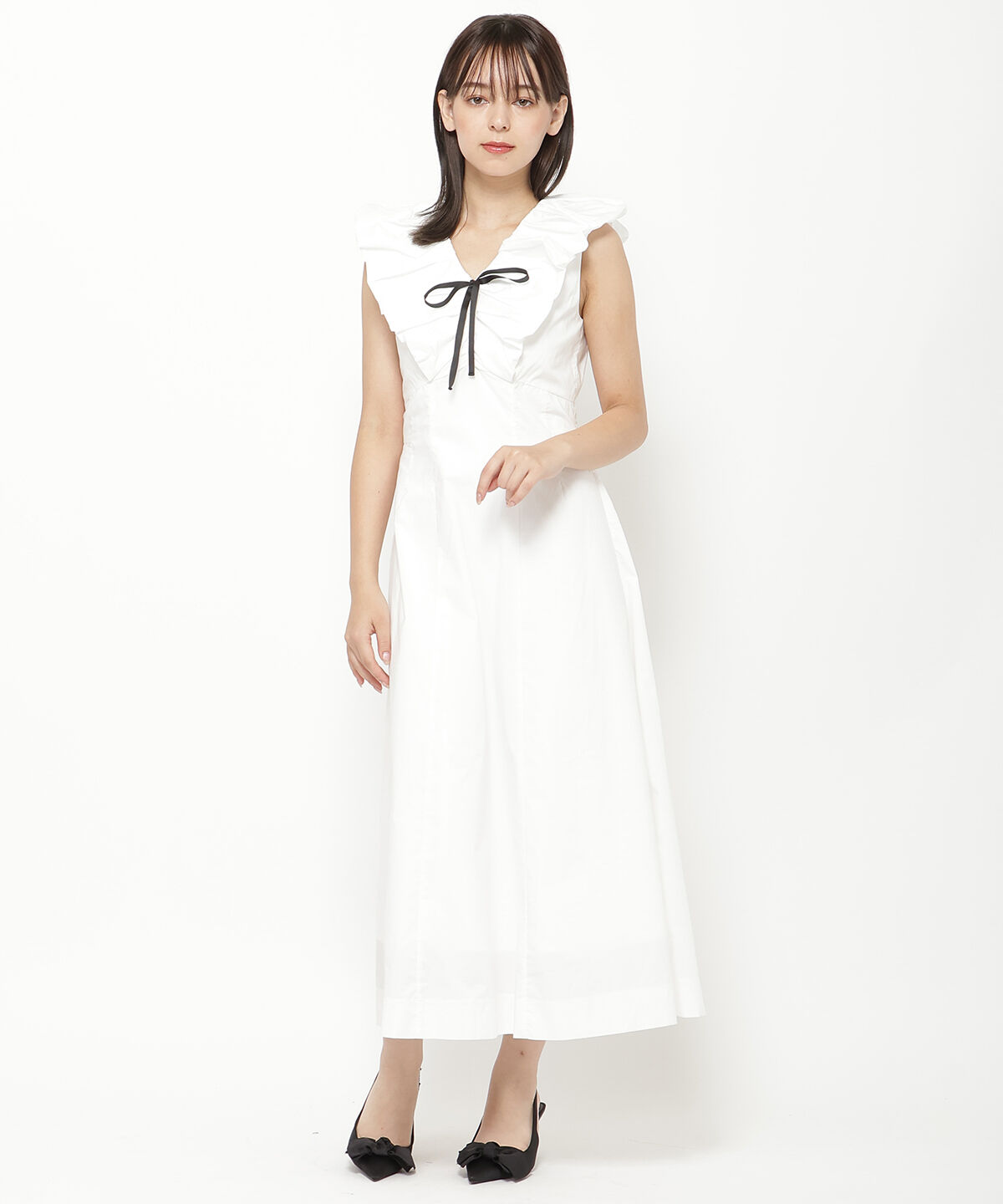 REDYAZEL「バブルディティールロングワンピース」|ワンピース|オフ