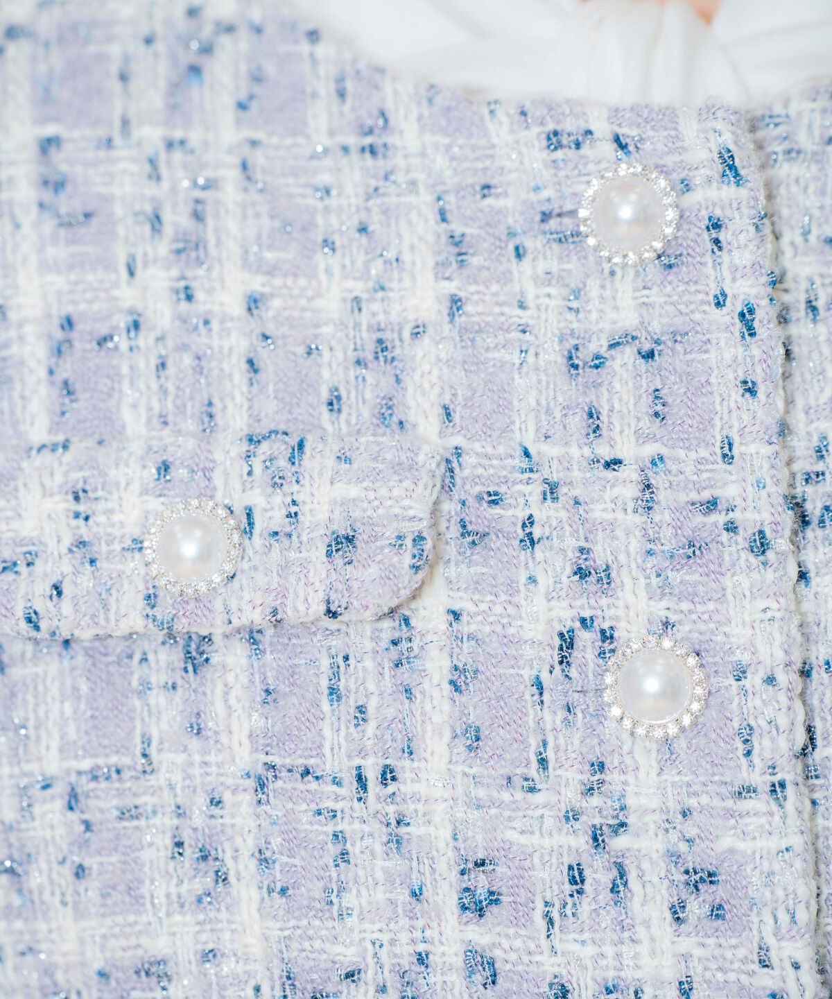 WILLSELECTION「MIXツイードノーカラージャケット」|ノーカラージャケット|