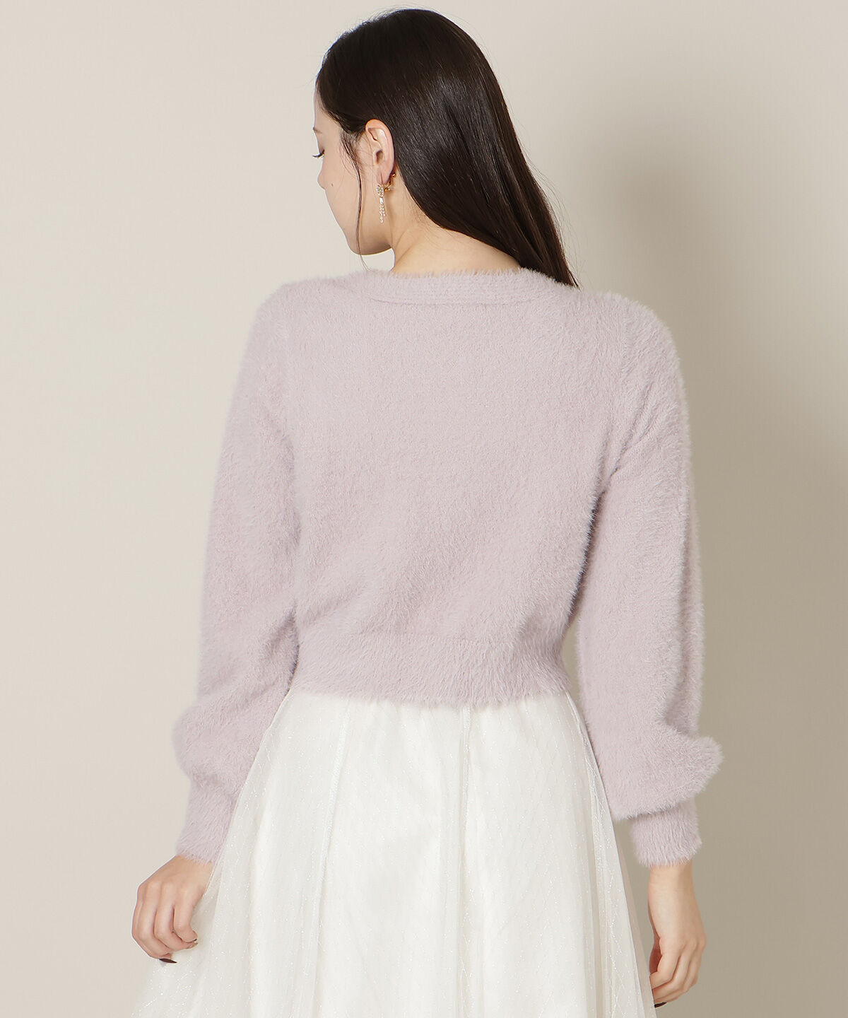 WILLSELECTION「リボンボタンフェザーカーディガン」|カーディガン|