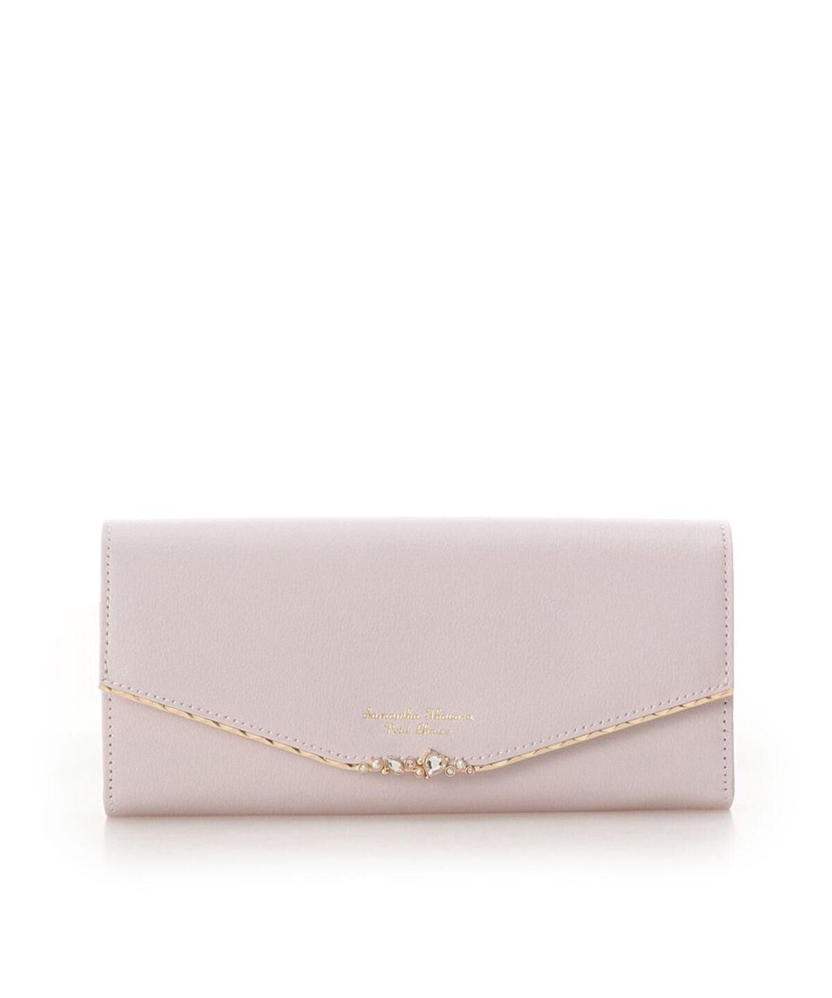 Samantha Thavasa Petit Choice「ハートジュエルバー　長財布」|財布|ピンク