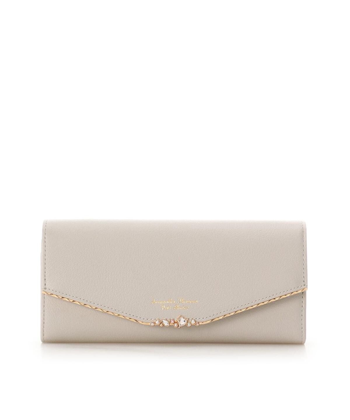 Samantha Thavasa Petit Choice「ハートジュエルバー　長財布」|財布|グレージュ