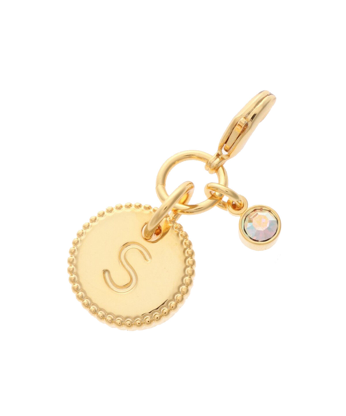 Samantha Thavasa Petit Choice「シンプルイニシャルチャーム ｓ」|チャーム・キーホルダー|ゴールド