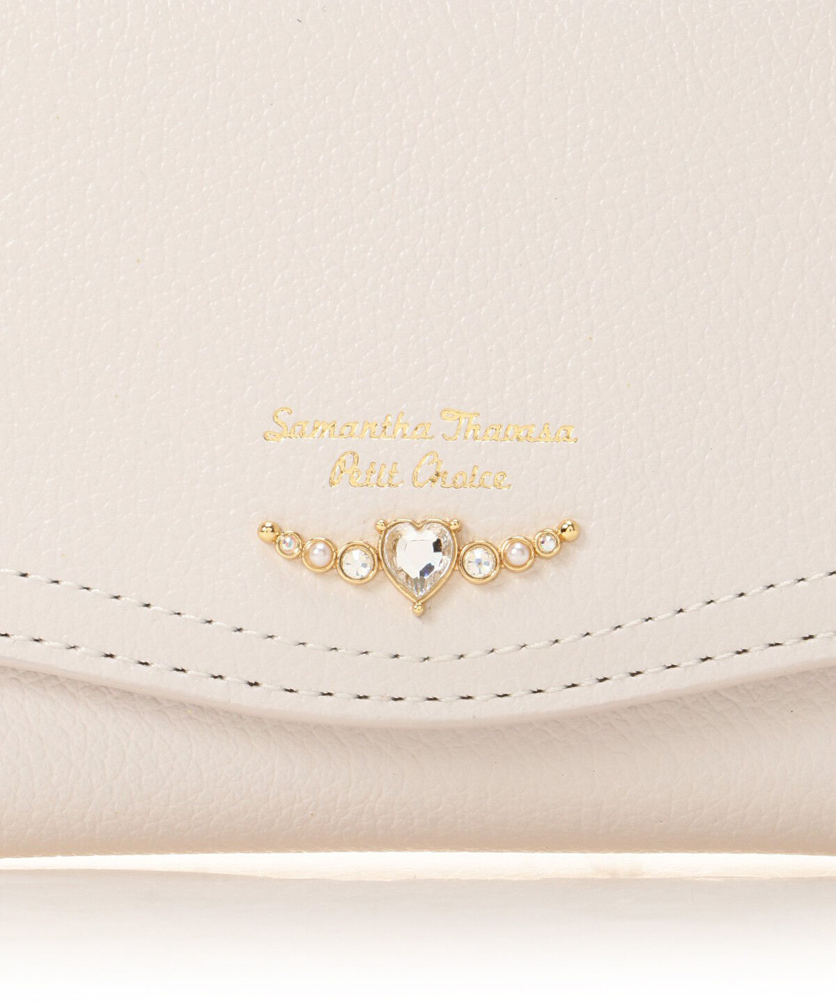 Samantha Thavasa Petit Choice「クリアハートビジュー 折財布」|財布|
