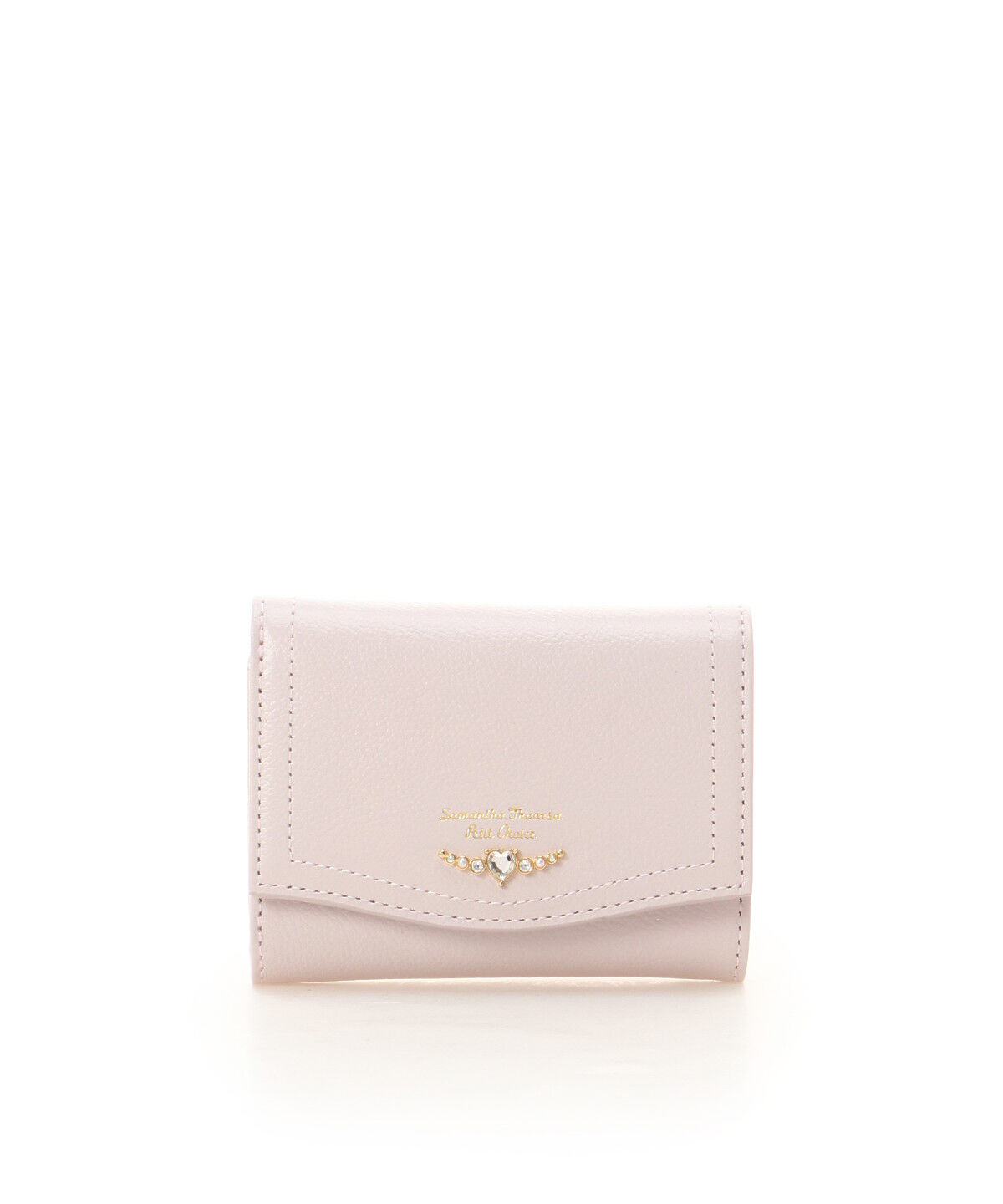 Samantha Thavasa Petit Choice「クリアハートビジュー 折財布」|財布|ピンク