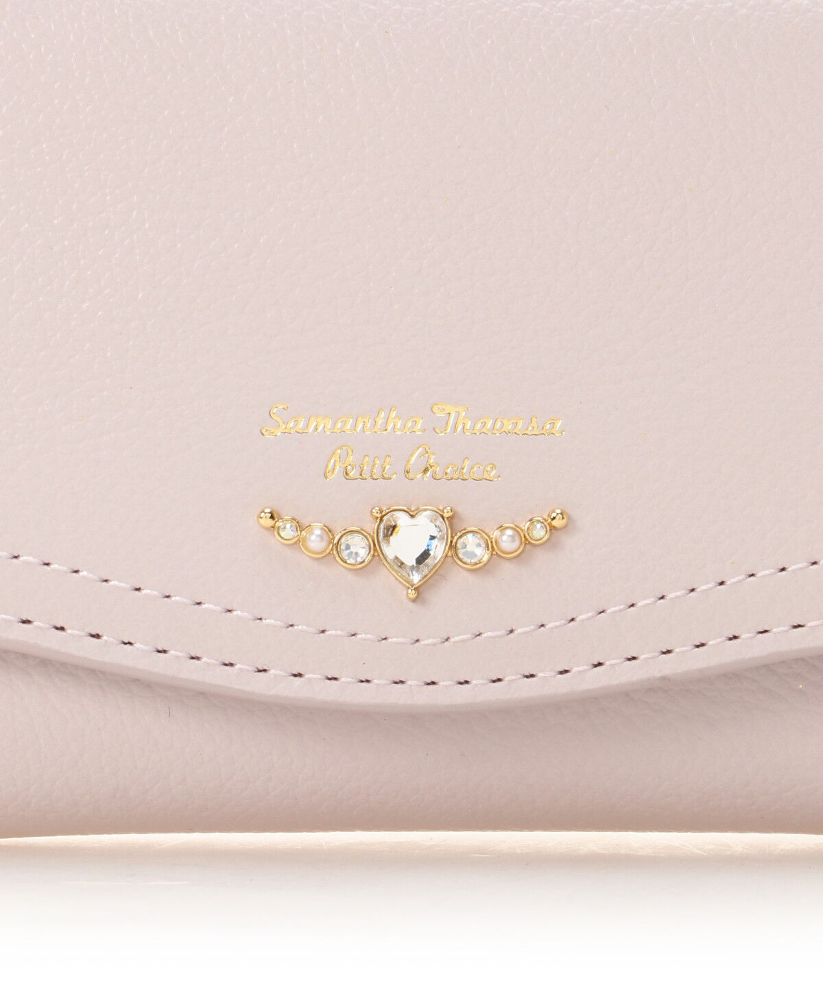 Samantha Thavasa Petit Choice「クリアハートビジュー 折財布」|財布|