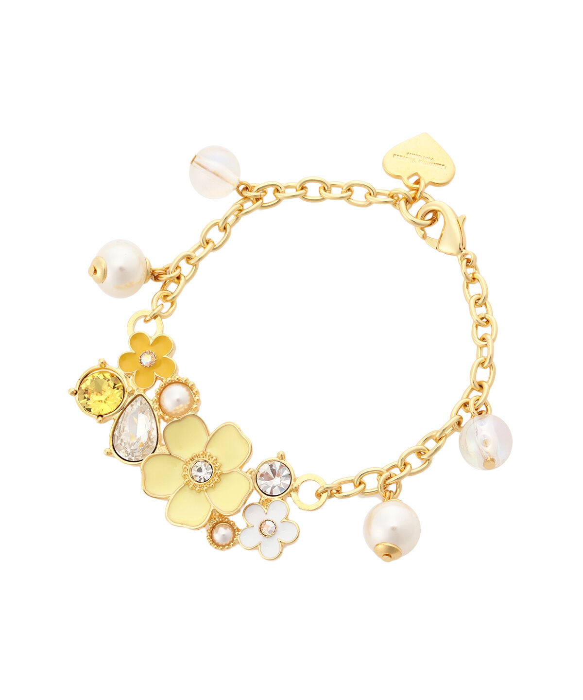 Samantha Thavasa Petit Choice「フラワーストーンバッグチャーム」|チャーム・キーホルダー|イエロー