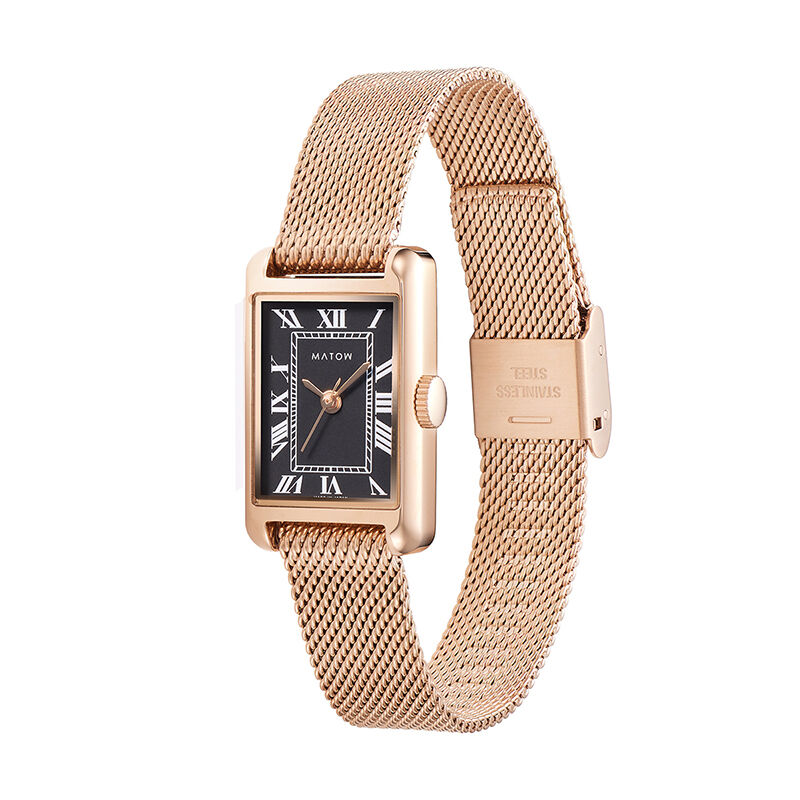 MATOW「〈MATOW (マトウ)〉 Tsuki 朧月-おぼろづき- ｽｸｴｱﾛｰｽﾞｺﾞｰﾙﾄﾞﾒｯｼｭ ﾉﾜｰﾙ」|腕時計|