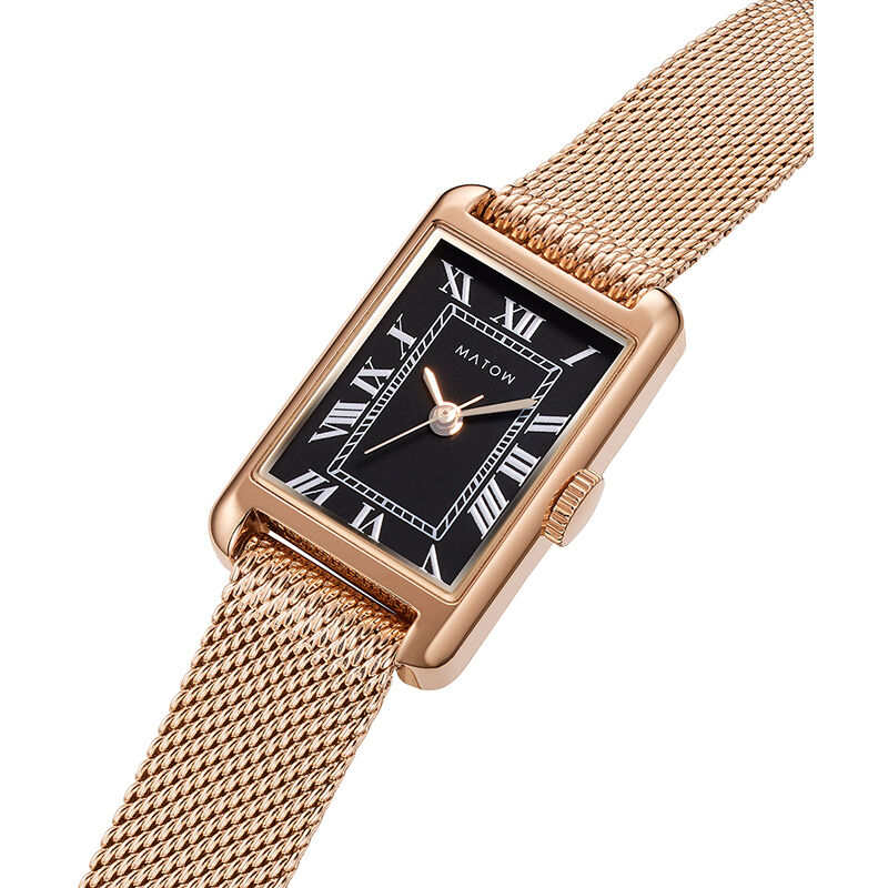 MATOW「〈MATOW (マトウ)〉 Tsuki 朧月-おぼろづき- ｽｸｴｱﾛｰｽﾞｺﾞｰﾙﾄﾞﾒｯｼｭ ﾉﾜｰﾙ」|腕時計|