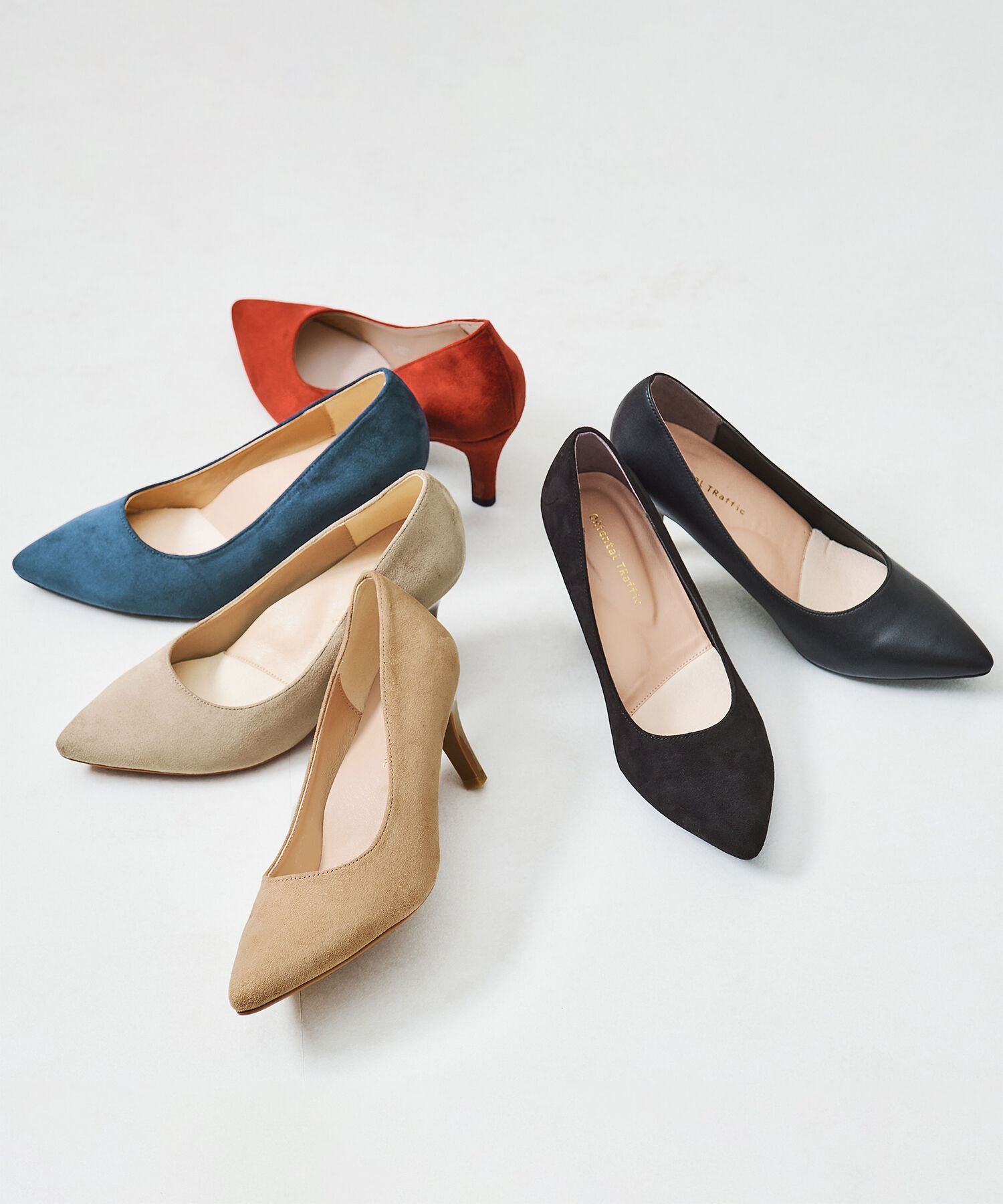 ORiental TRaffic「【跳べるパンプス/シリーズ累計１５０万足突破】 ポインテッドトゥ ヒール パンプス /R-3201 クッション」|パンプス|