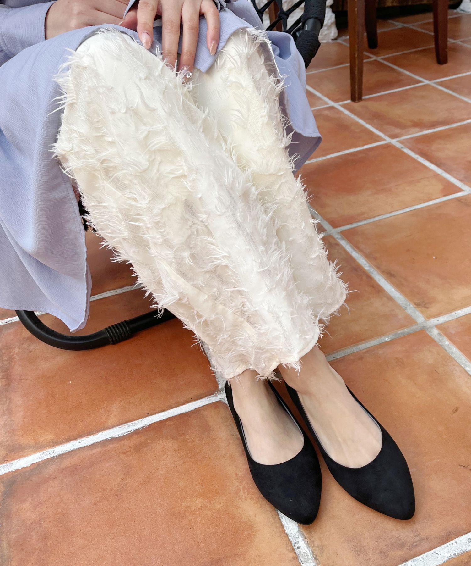 WEB限定 / 累計15万足突破】ポインテッドトゥ フラット パンプス /R