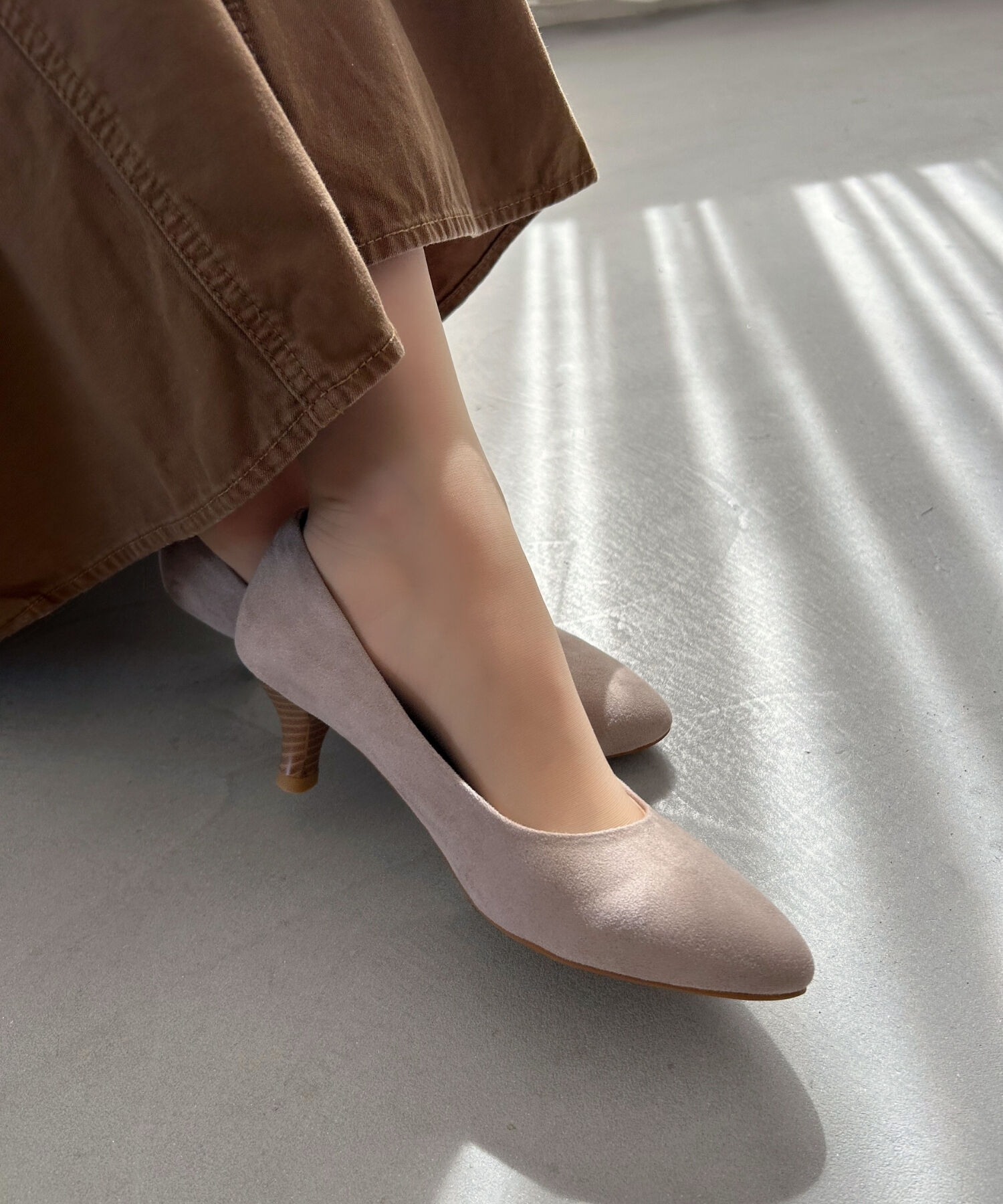 ORiental TRaffic「【WEB限定 / 累計9万足突破】 ミドルヒール パンプス /R-4008  ヒール5.5cm シンプル オフィス クッション」|パンプス|