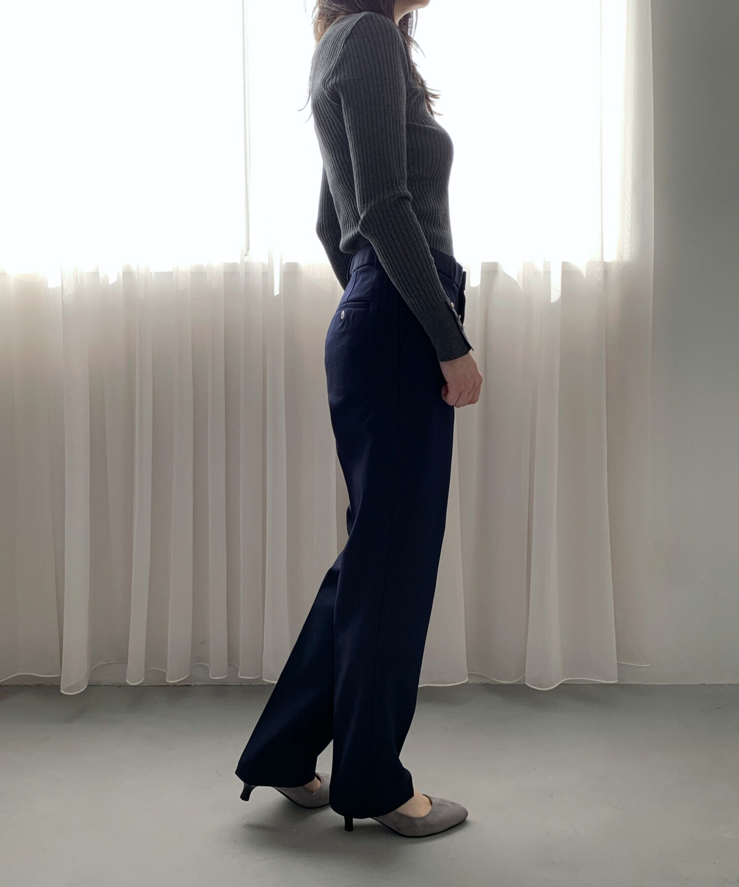 ORiental TRaffic「【WEB限定 / 累計9万足突破】 ミドルヒール パンプス /R-4008  ヒール5.5cm シンプル オフィス クッション」|パンプス|