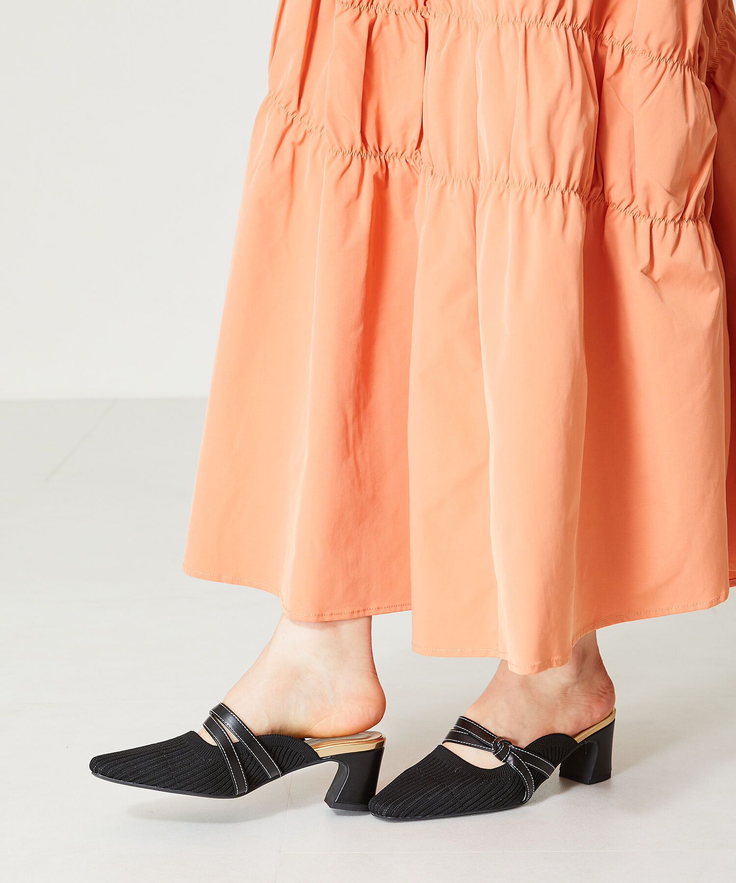 ORiental TRaffic「ニットミュールパンプス/41120」|パンプス|