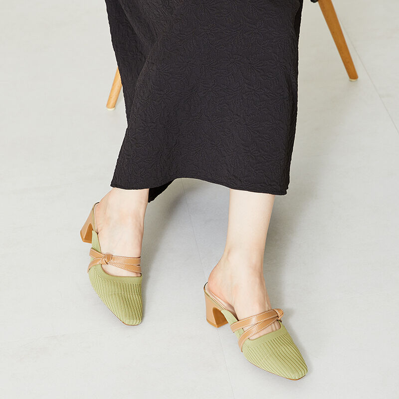 ORiental TRaffic「ニットミュールパンプス/41120」|パンプス|