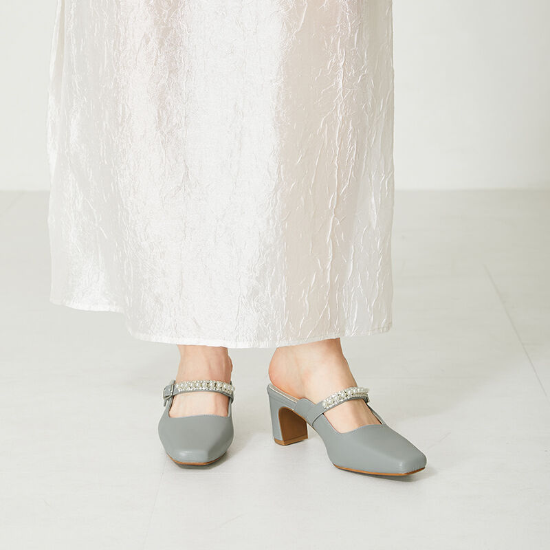 ORiental TRaffic「パールストラップミュールパンプス/41121」|パンプス|