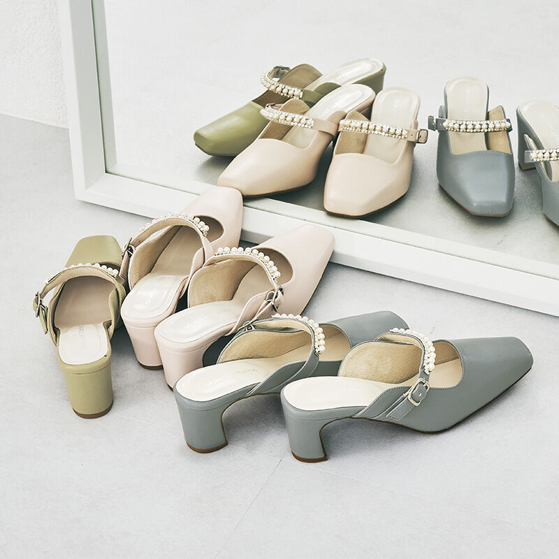 ORiental TRaffic「パールストラップミュールパンプス/41121」|パンプス|