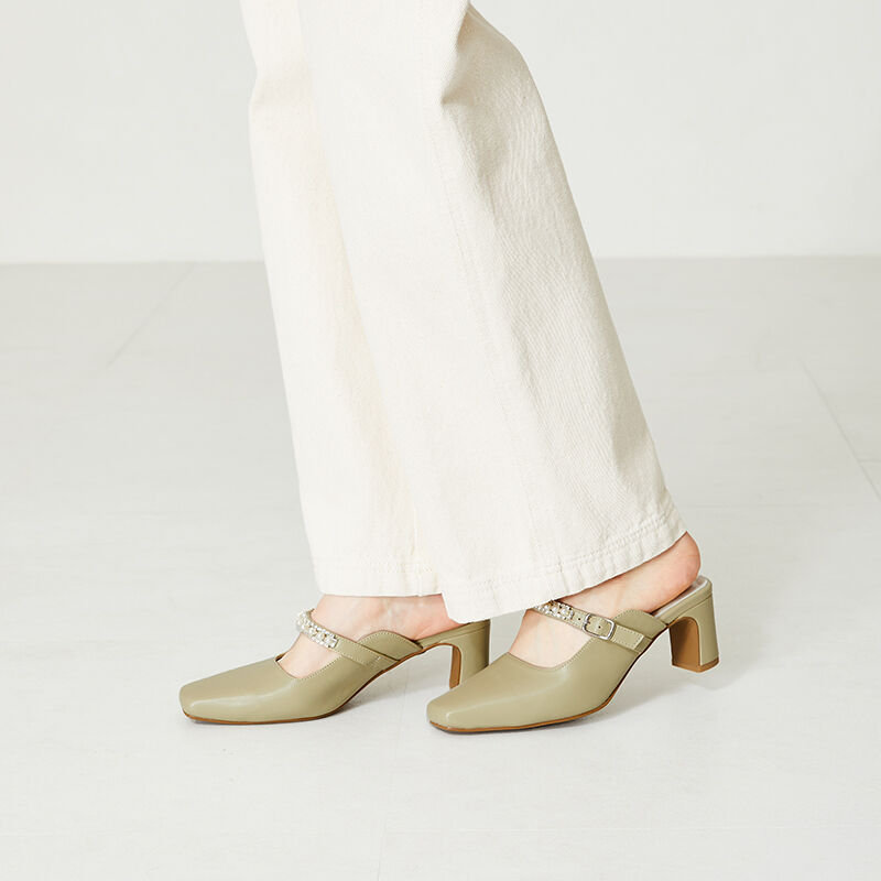 ORiental TRaffic「パールストラップミュールパンプス/41121」|パンプス|