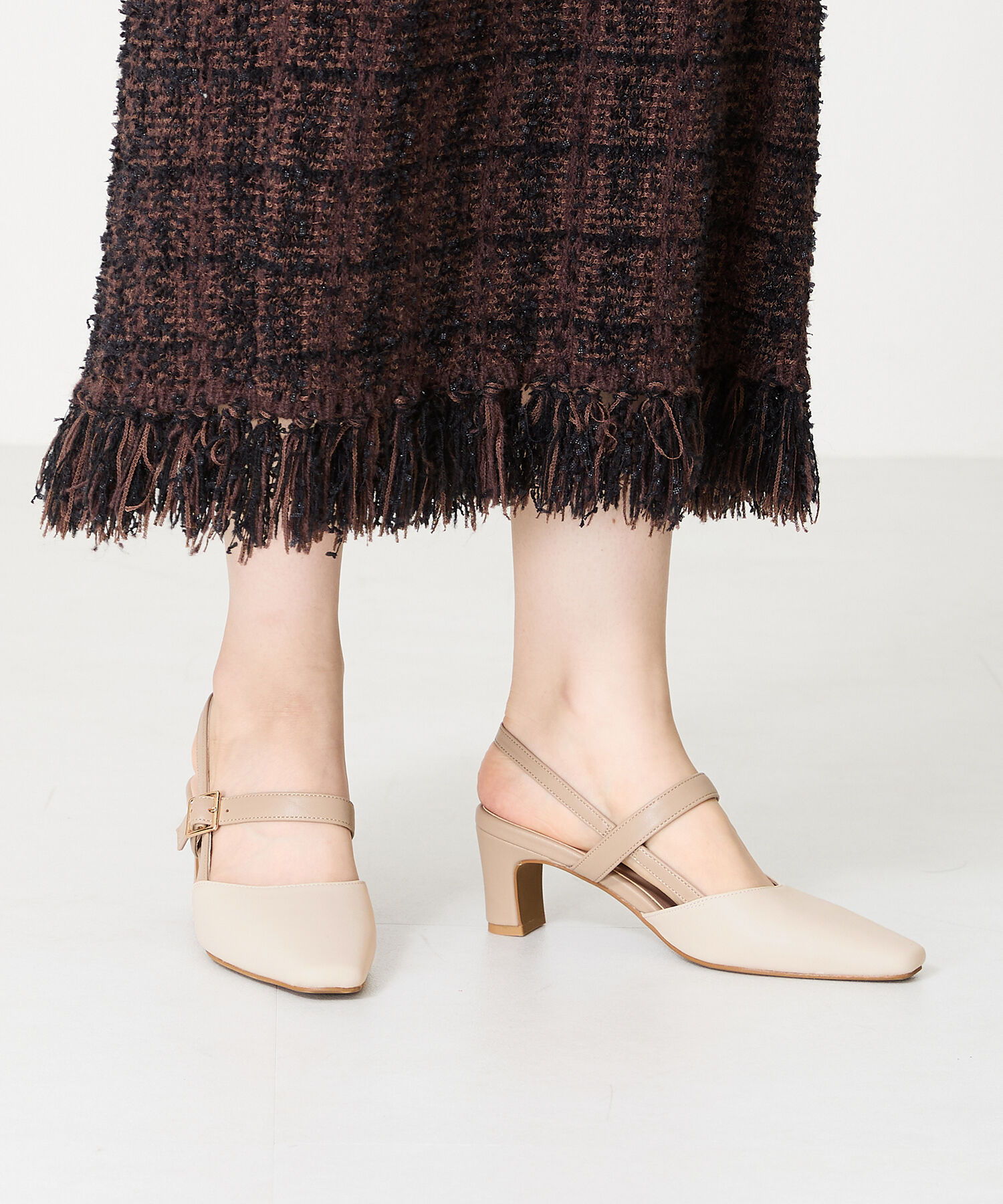 ORiental TRaffic「2024秋冬新作バックストラップパンプス/41301」|パンプス|BEIGE