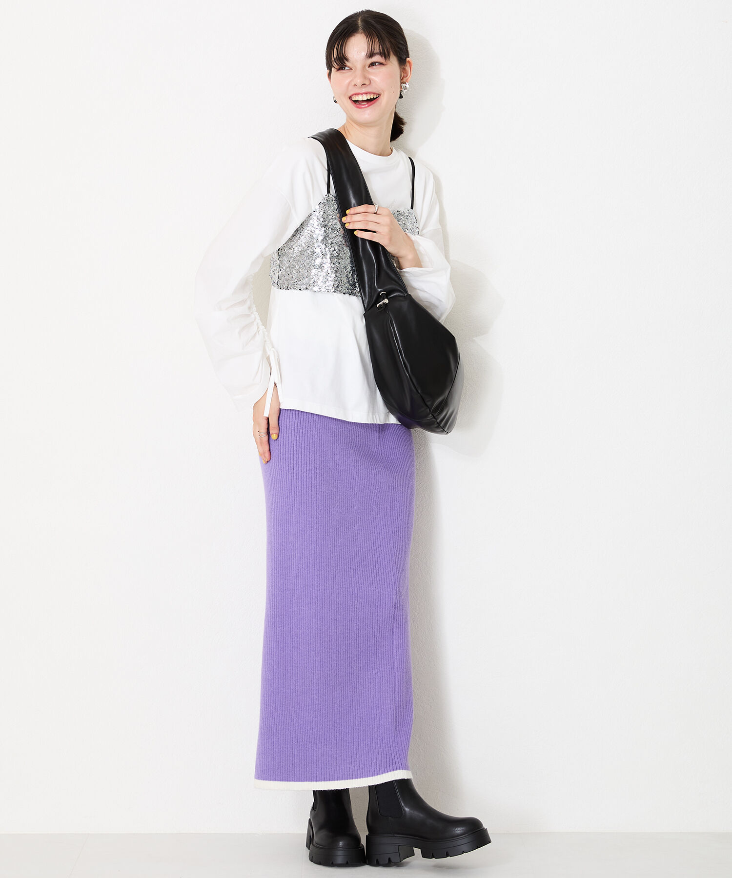 ORiental TRaffic「【BAG】ギャザーショルダーボディバッグ/BA-234 トレンド 人気 売れてる」|ショルダー・メッセンジャー|