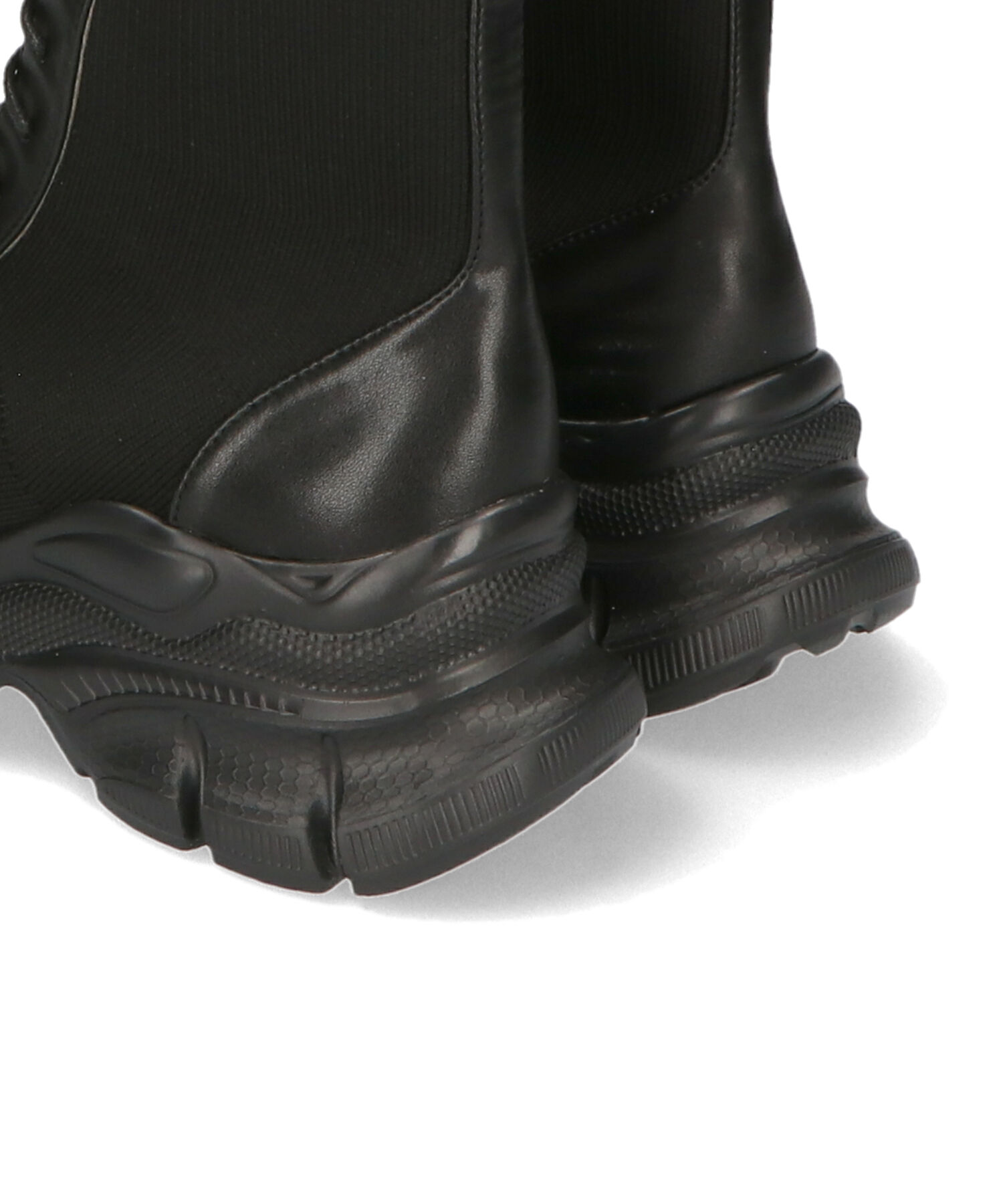 ORiental TRaffic「スニーカーソール ニット レースアップブーツ/41434 厚底」|ショートブーツ|