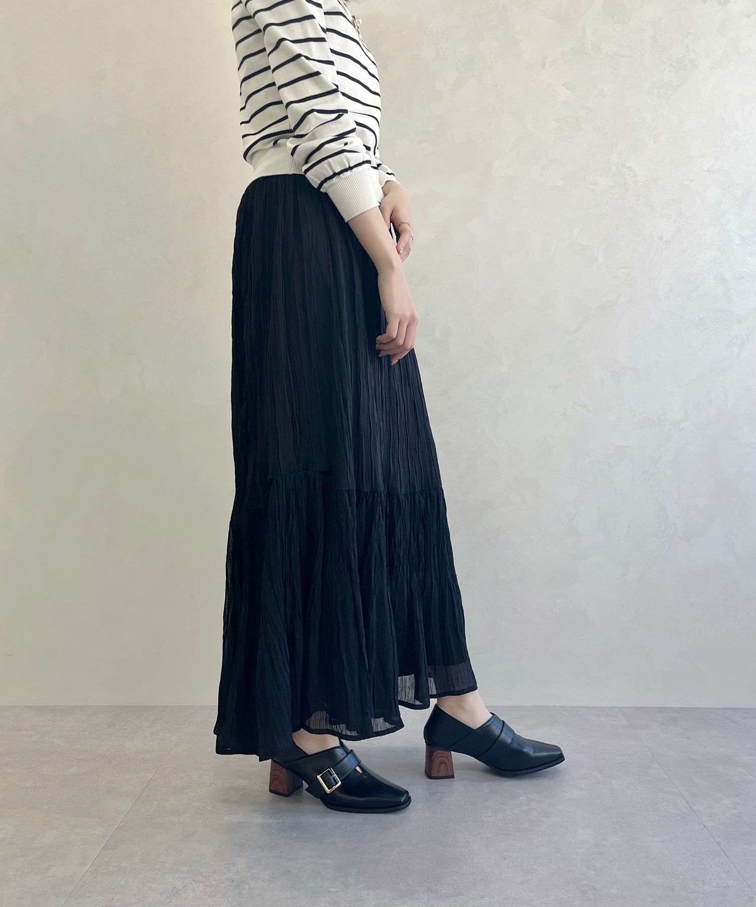 ORiental TRaffic「●2025春夏新作●ウッドヒールベルトパンプス/51103 パンプス トレンド 人気 売れてる」|パンプス|